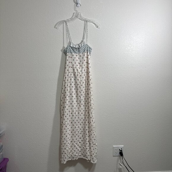 RHYTHM. Harlow Floral Gathered Maxi Dress Size Small Boho Cute Ditsy Smocked - Picture 8 of 12